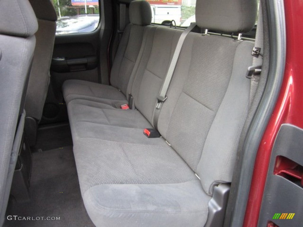 Ebony Interior 2008 Chevrolet Silverado 1500 LT Extended Cab 4x4 Photo #54498446