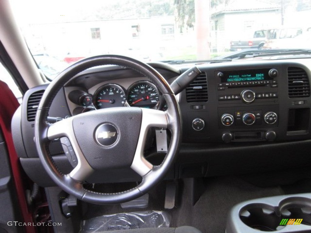 2008 Chevrolet Silverado 1500 LT Extended Cab 4x4 Ebony Dashboard Photo #54498455