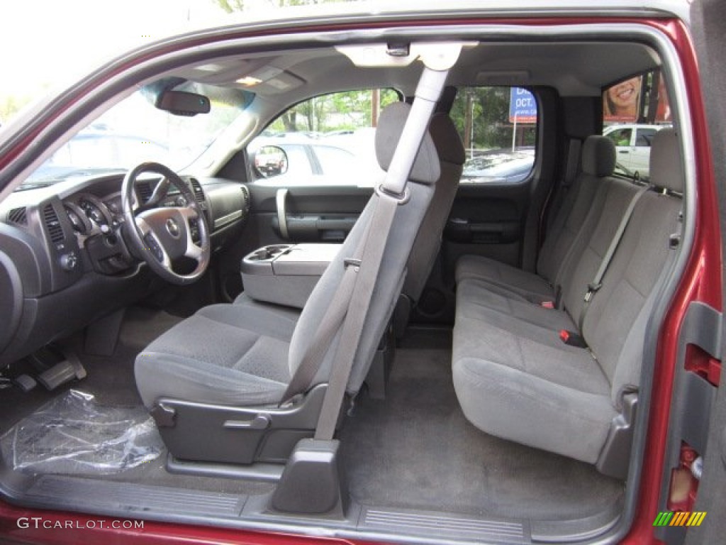 Ebony Interior 2008 Chevrolet Silverado 1500 LT Extended Cab 4x4 Photo #54498473