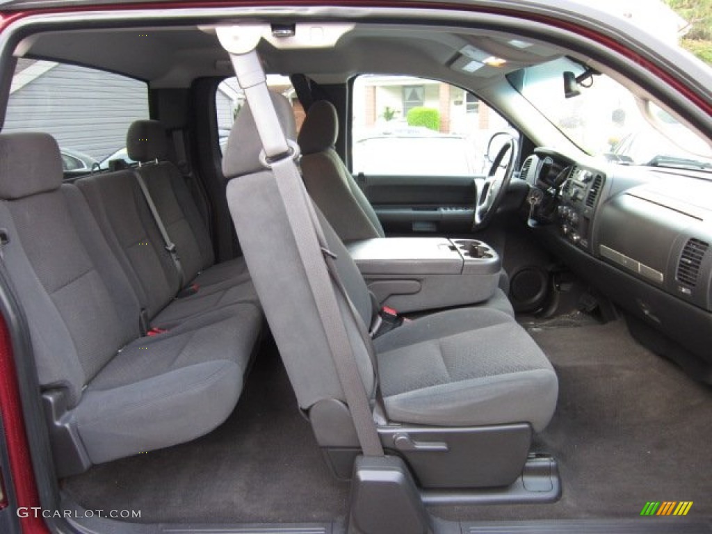 Ebony Interior 2008 Chevrolet Silverado 1500 LT Extended Cab 4x4 Photo #54498518