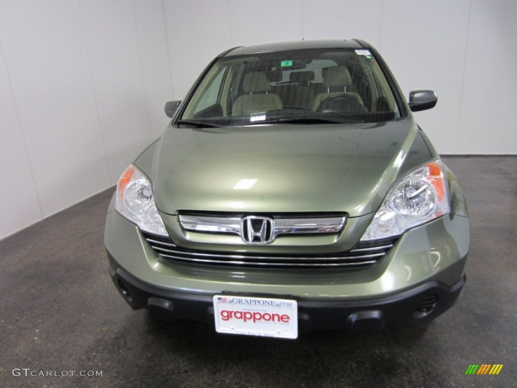 2007 CR-V EX 4WD - Green Tea Metallic / Ivory photo #2