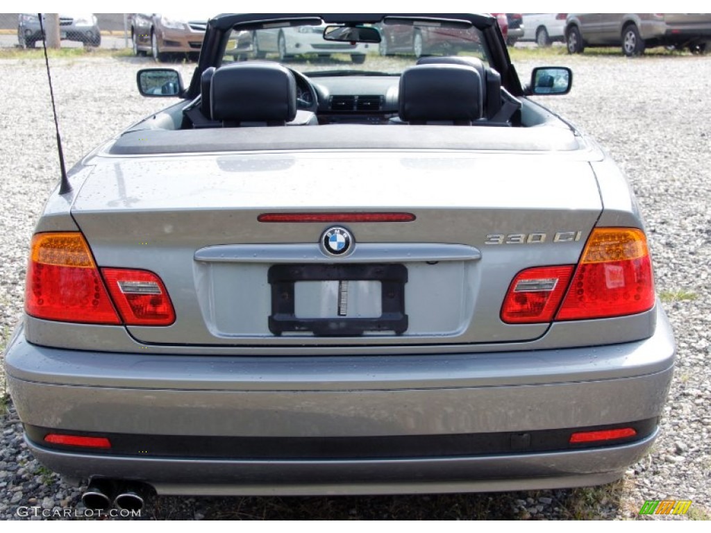 2004 3 Series 330i Convertible - Silver Grey Metallic / Black photo #8
