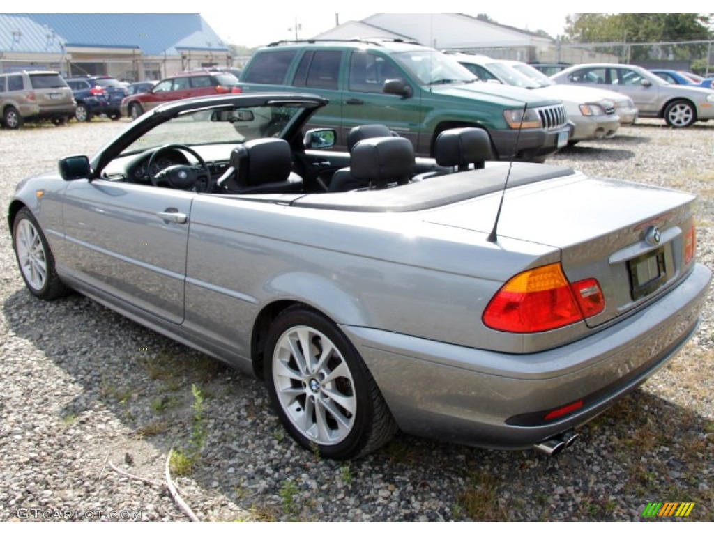 2004 3 Series 330i Convertible - Silver Grey Metallic / Black photo #10