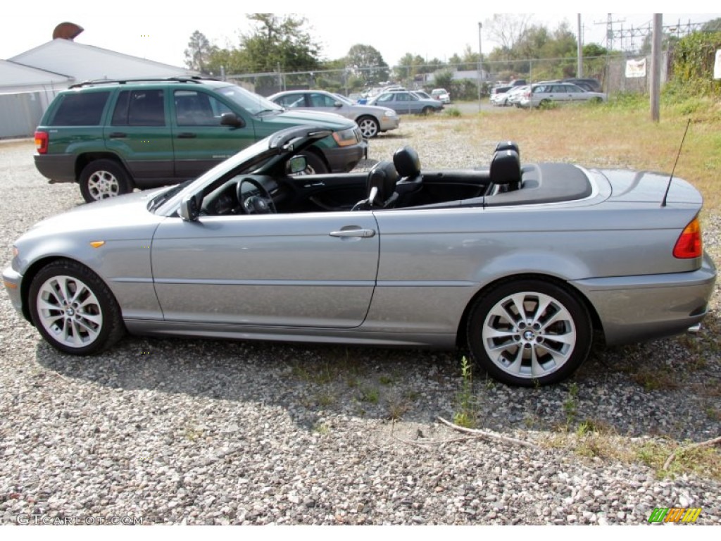 2004 3 Series 330i Convertible - Silver Grey Metallic / Black photo #12