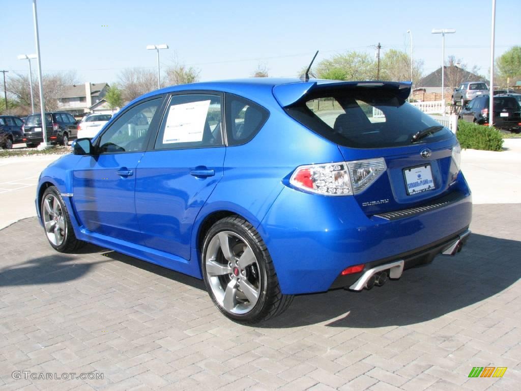 2009 Impreza WRX STi - WR Blue Mica / Graphite Gray Alcantara/Carbon Black Leather photo #5