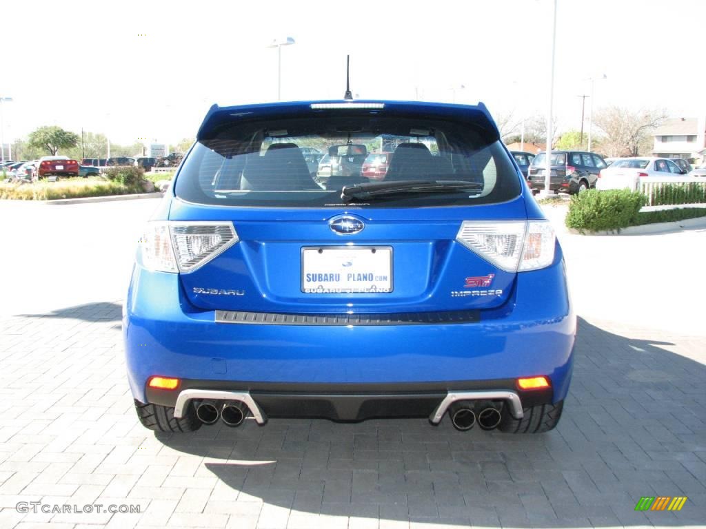 2009 Impreza WRX STi - WR Blue Mica / Graphite Gray Alcantara/Carbon Black Leather photo #6