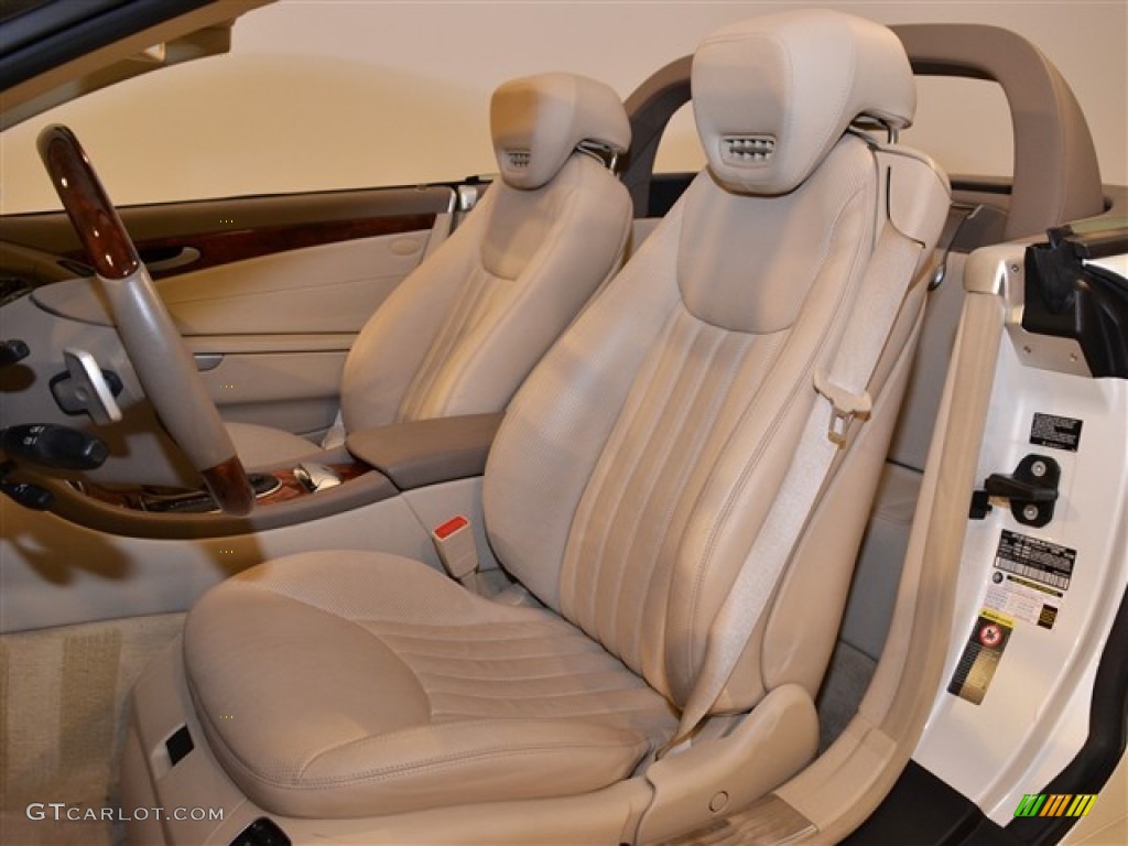 Stone Interior 2009 Mercedes-Benz SL 550 Roadster Photo #54501481