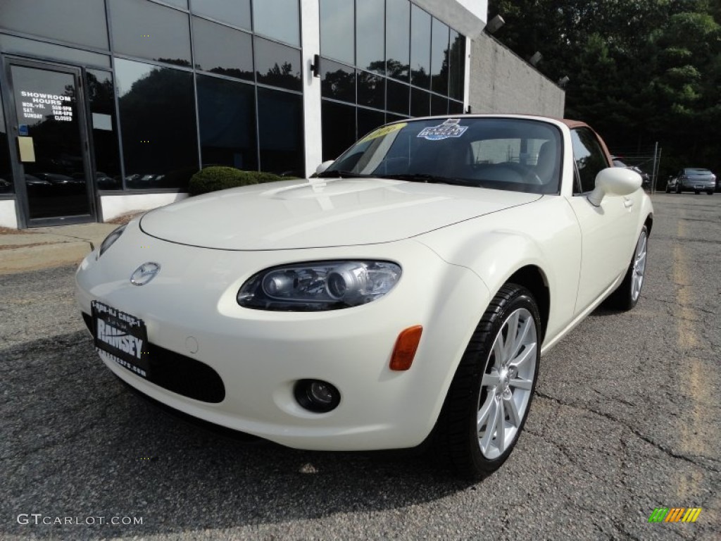Marble White 2006 Mazda MX-5 Miata Grand Touring Roadster Exterior Photo #54501559