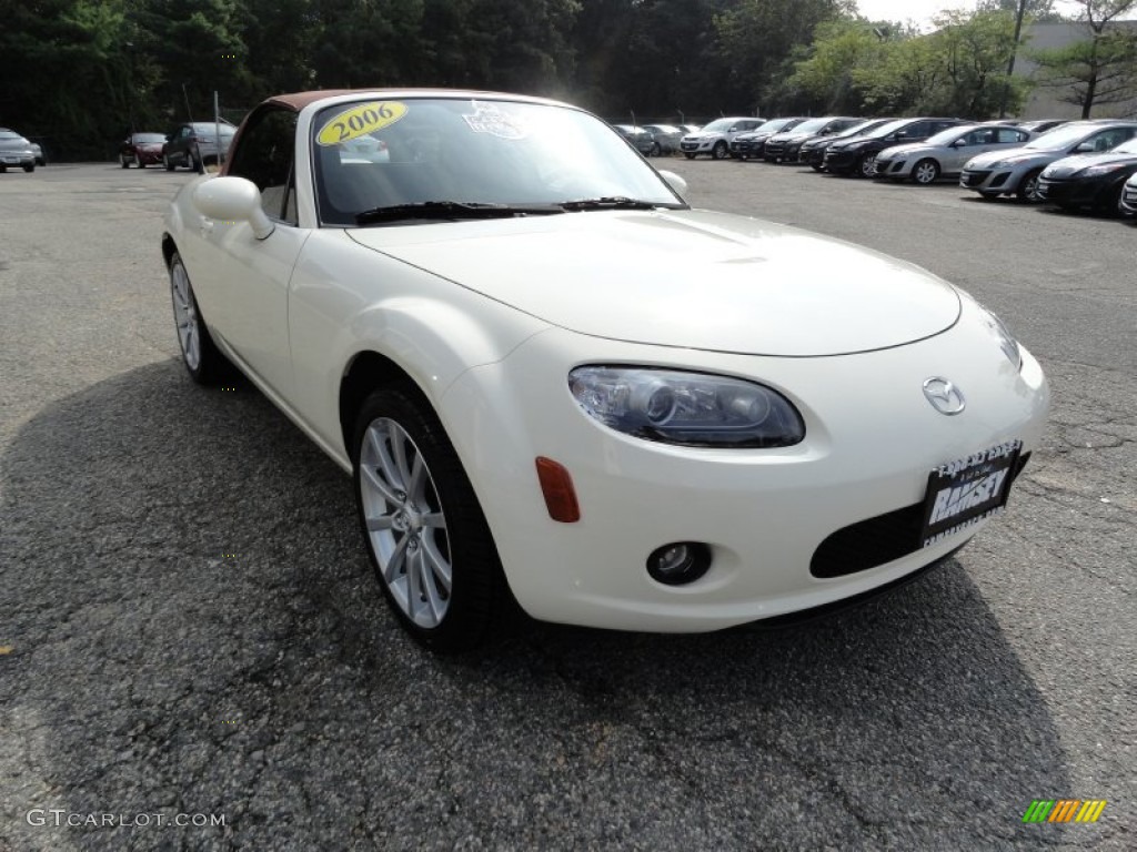 Marble White 2006 Mazda MX-5 Miata Grand Touring Roadster Exterior Photo #54501569