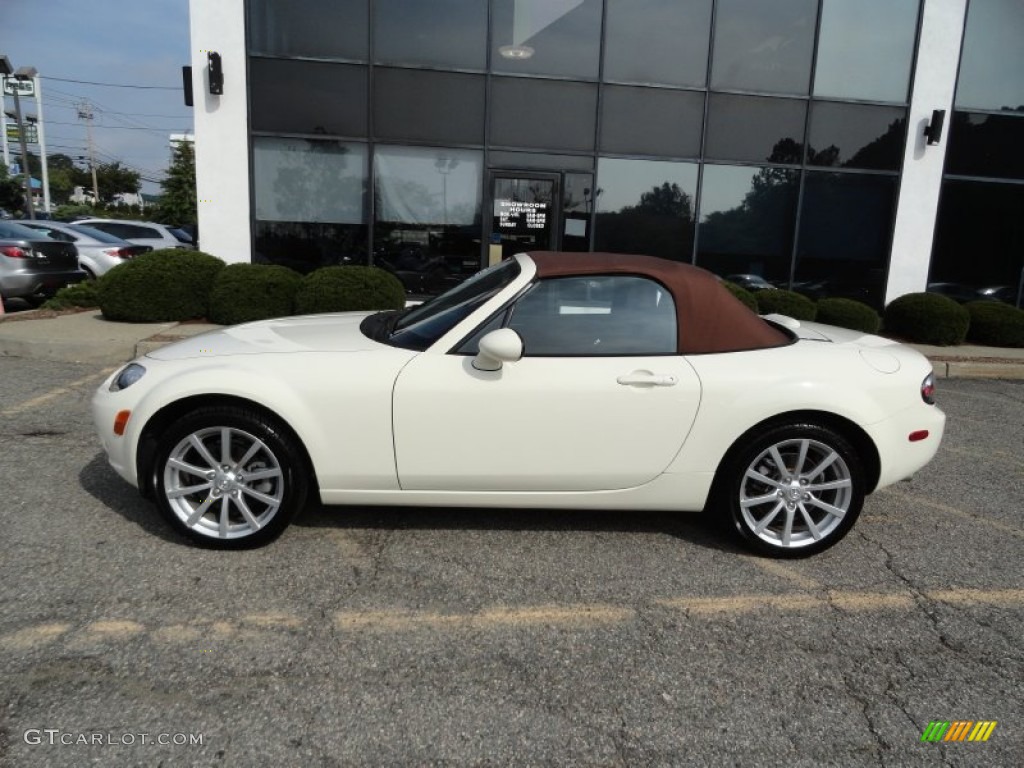 Marble White 2006 Mazda MX-5 Miata Grand Touring Roadster Exterior Photo #54501614