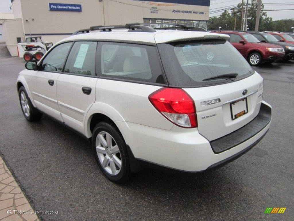 2009 Outback 2.5i Special Edition Wagon - Satin White Pearl / Warm Ivory photo #9