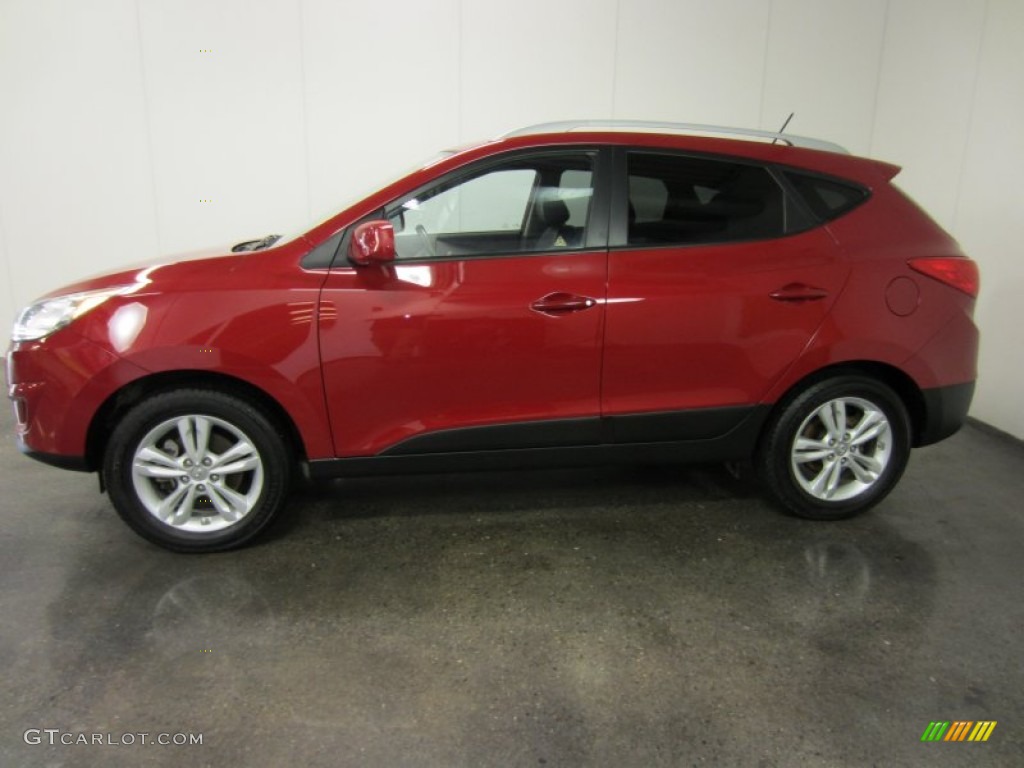 Garnet Red 2010 Hyundai Tucson GLS AWD Exterior Photo #54502151