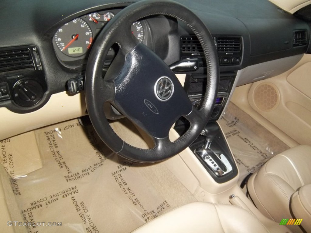 2000 Jetta GLS Sedan - Bright Green Pearl / Beige photo #5