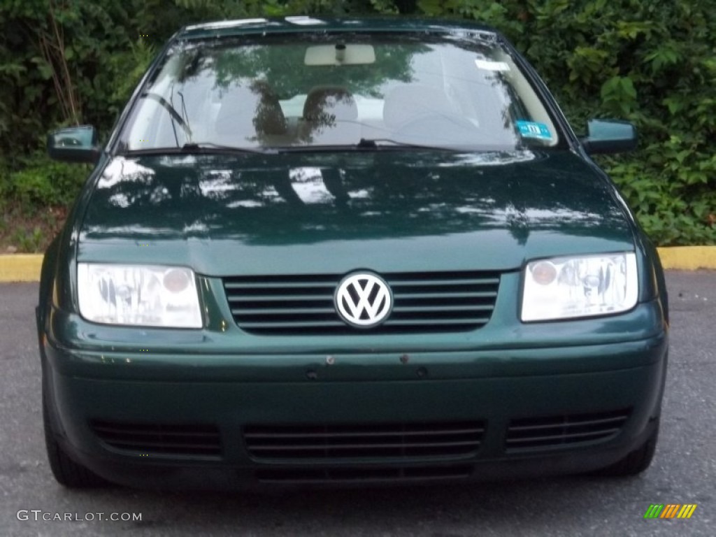 2000 Jetta GLS Sedan - Bright Green Pearl / Beige photo #19