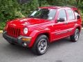 Flame Red 2004 Jeep Liberty Sport 4x4 Columbia Edition