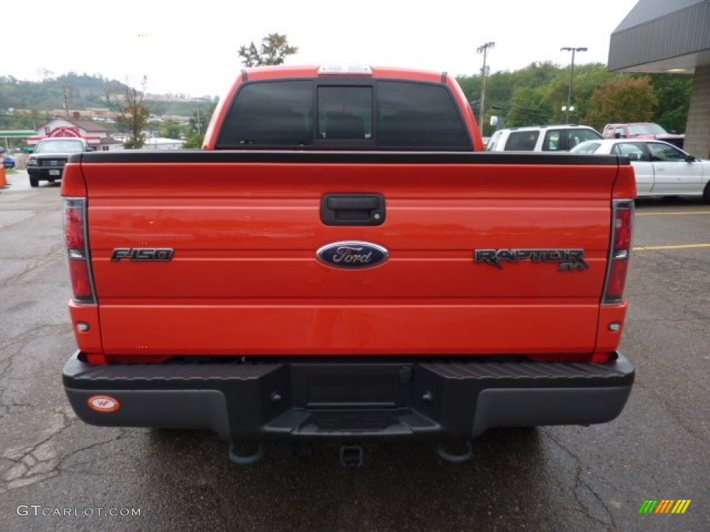 Molten Orange Tri Coat 2011 Ford F150 SVT Raptor SuperCrew 4x4 Exterior Photo #54504401