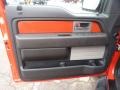 Raptor Black/Orange 2011 Ford F150 SVT Raptor SuperCrew 4x4 Door Panel