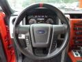 Raptor Black/Orange 2011 Ford F150 SVT Raptor SuperCrew 4x4 Steering Wheel