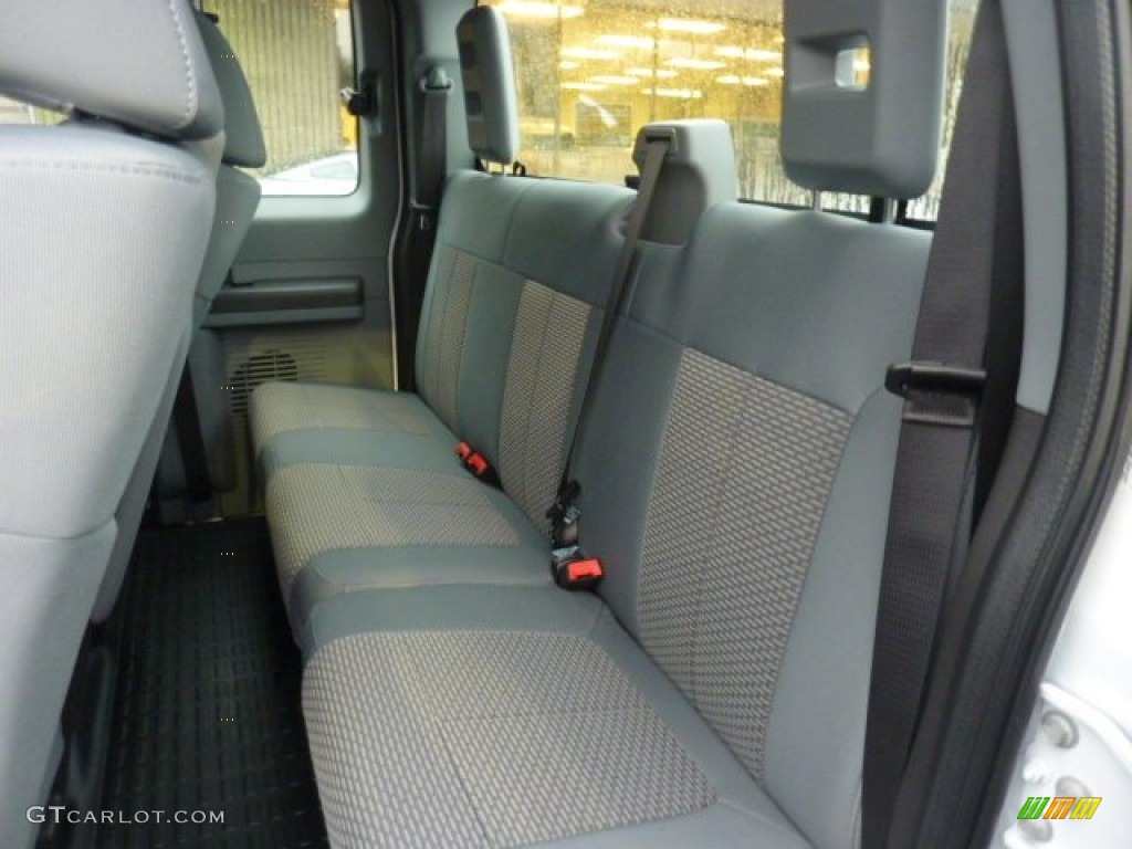 Steel Interior 2012 Ford F350 Super Duty XL SuperCab 4x4 Dually Photo #54504902