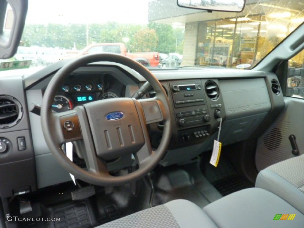 2012 Ford F350 Super Duty XL SuperCab 4x4 Dually Steel Dashboard Photo #54504905