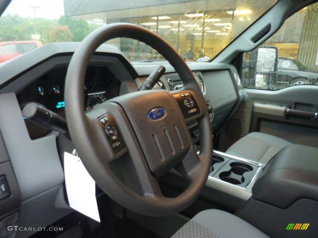 2012 Ford F250 Super Duty XLT SuperCab 4x4 Steel Steering Wheel Photo #54505037