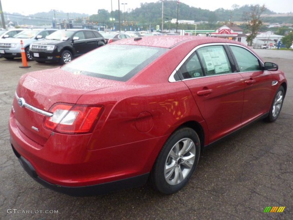 2012 Taurus SEL - Red Candy Metallic / Light Stone photo #4