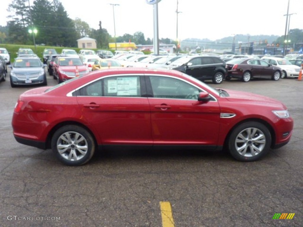 2012 Taurus SEL - Red Candy Metallic / Light Stone photo #5