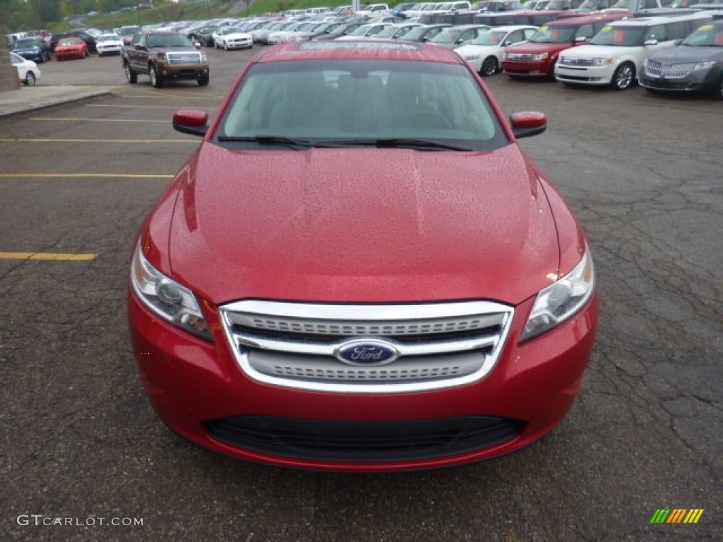 2012 Taurus SEL - Red Candy Metallic / Light Stone photo #7