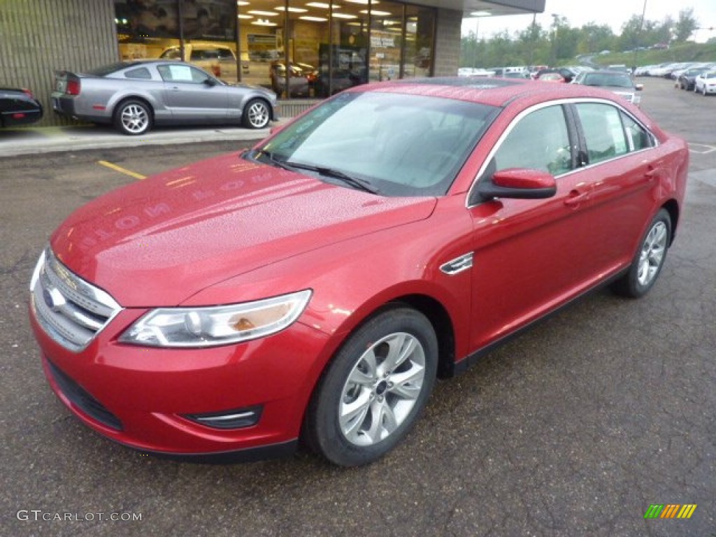 2012 Taurus SEL - Red Candy Metallic / Light Stone photo #8