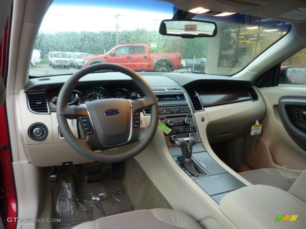 2012 Taurus SEL - Red Candy Metallic / Light Stone photo #12