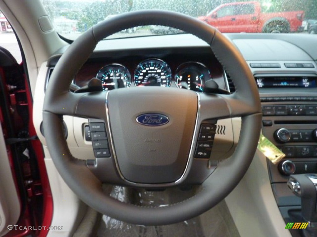 2012 Taurus SEL - Red Candy Metallic / Light Stone photo #17