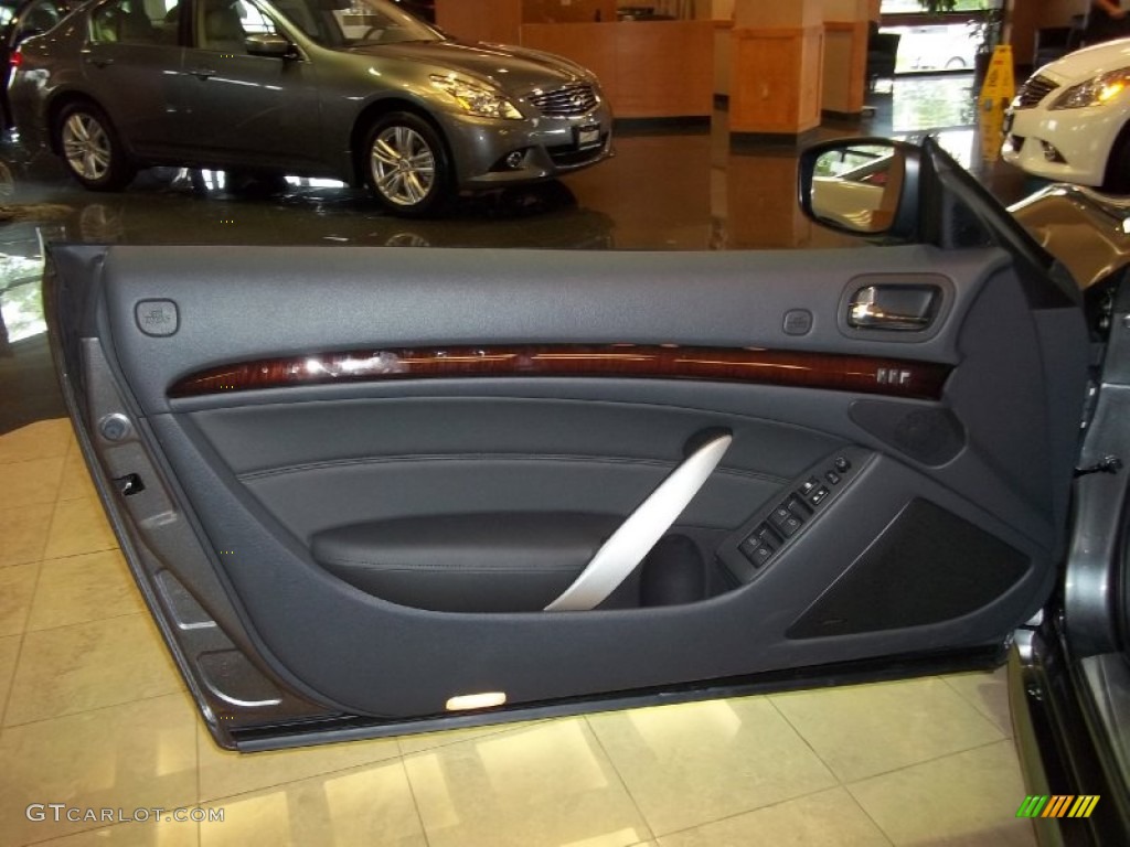 2011 Infiniti G 37 Convertible Graphite Door Panel Photo #54505988