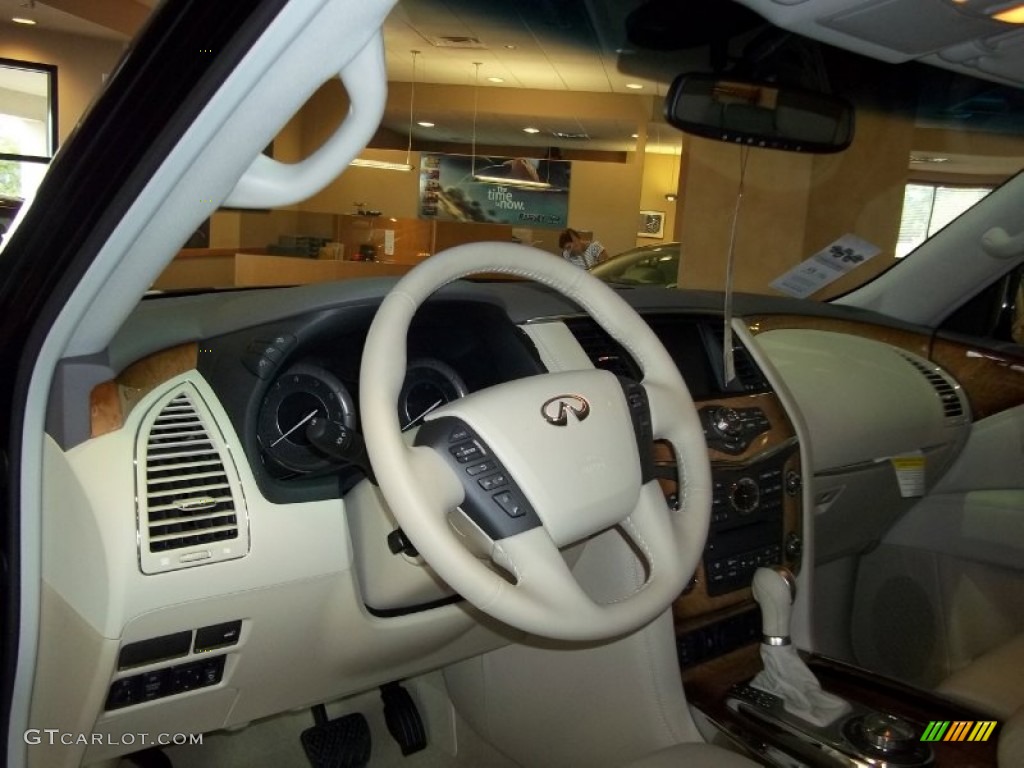 2011 Infiniti QX 56 4WD Wheat Steering Wheel Photo #54506147