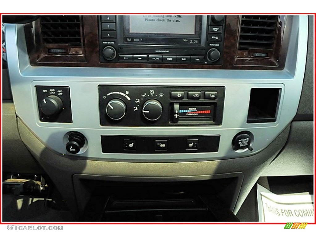 2009 Dodge Ram 3500 Laramie Mega Cab 4x4 Dually Controls Photo #54507272