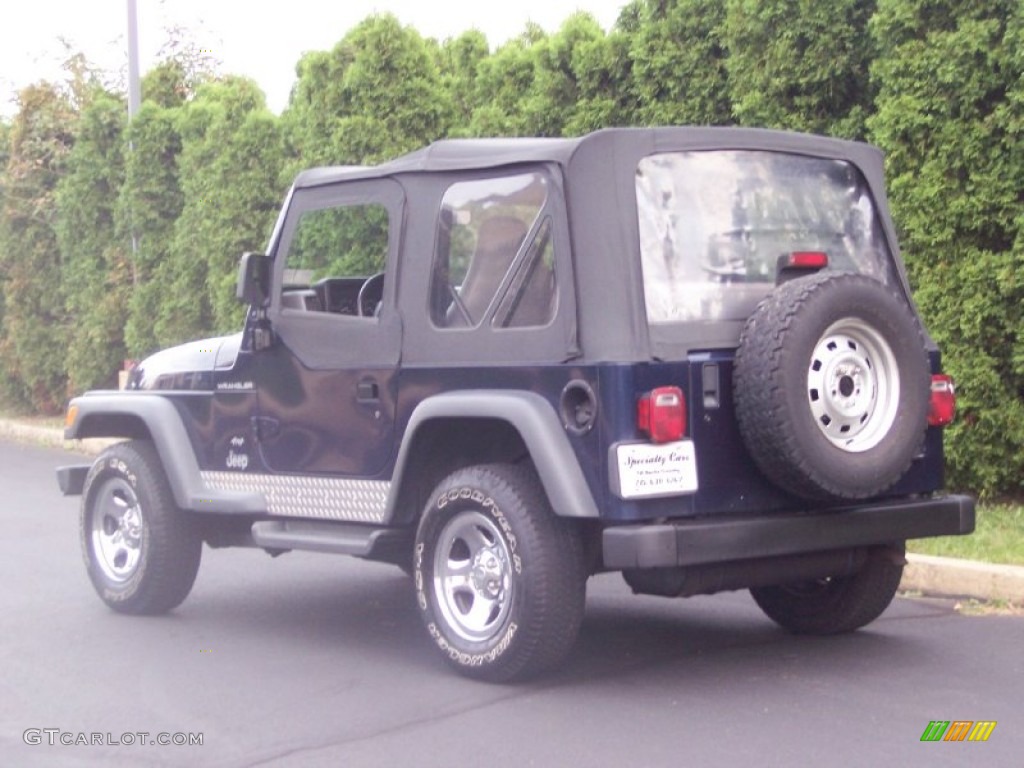 1997 Wrangler SE 4x4 - Dark Blue Pearl / Gray photo #7