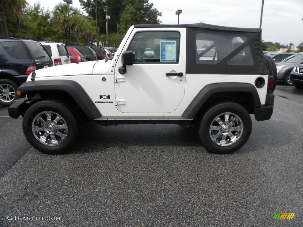 2009 Wrangler X 4x4 - Stone White / Dark Slate Gray/Medium Slate Gray photo #2