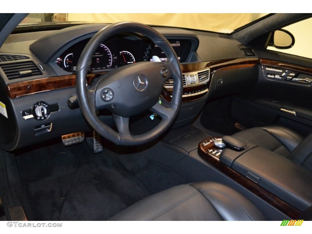 Black Interior 2008 Mercedes-Benz S 63 AMG Sedan Photo #54508022