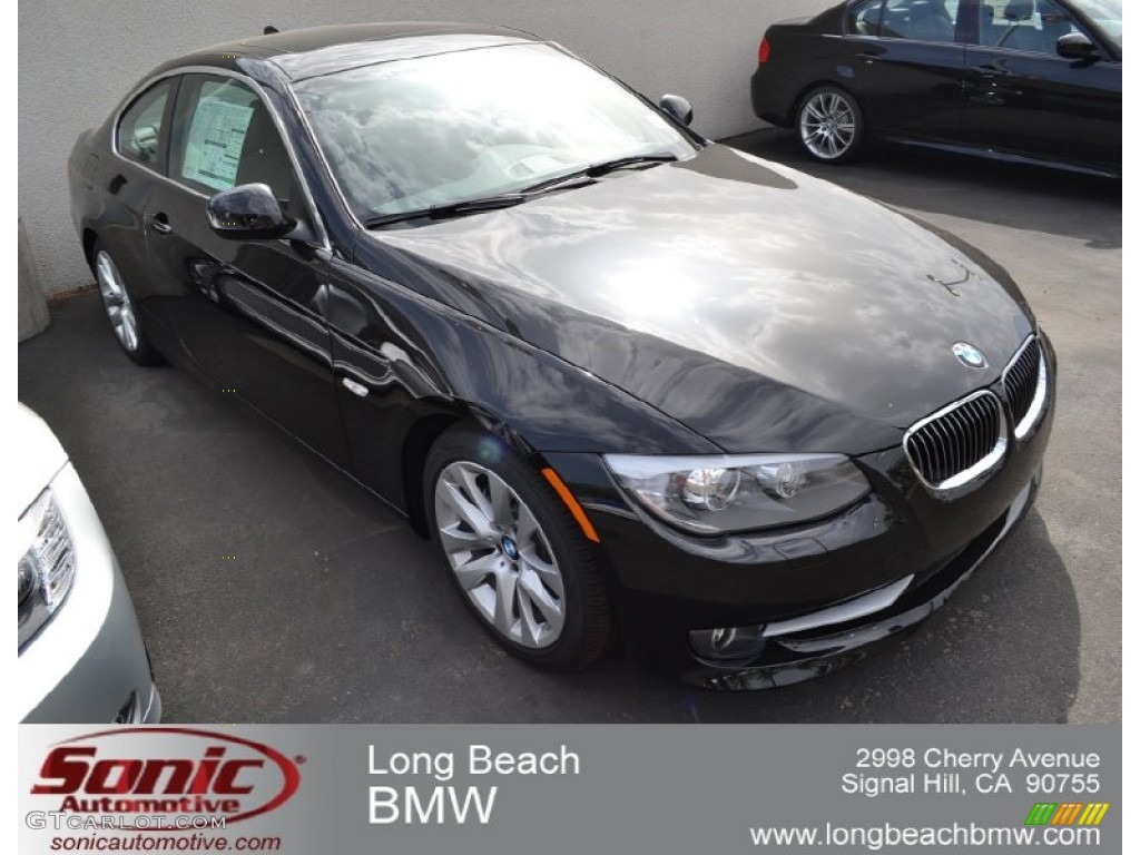 2011 3 Series 328i Coupe - Jet Black / Black Dakota Leather photo #1