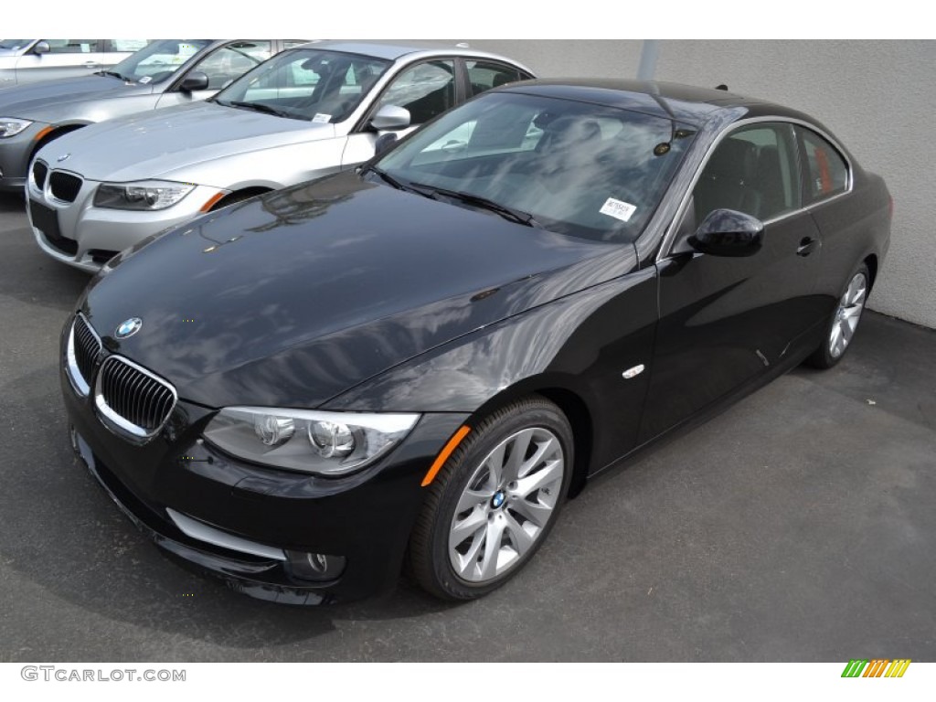 2011 3 Series 328i Coupe - Jet Black / Black Dakota Leather photo #4