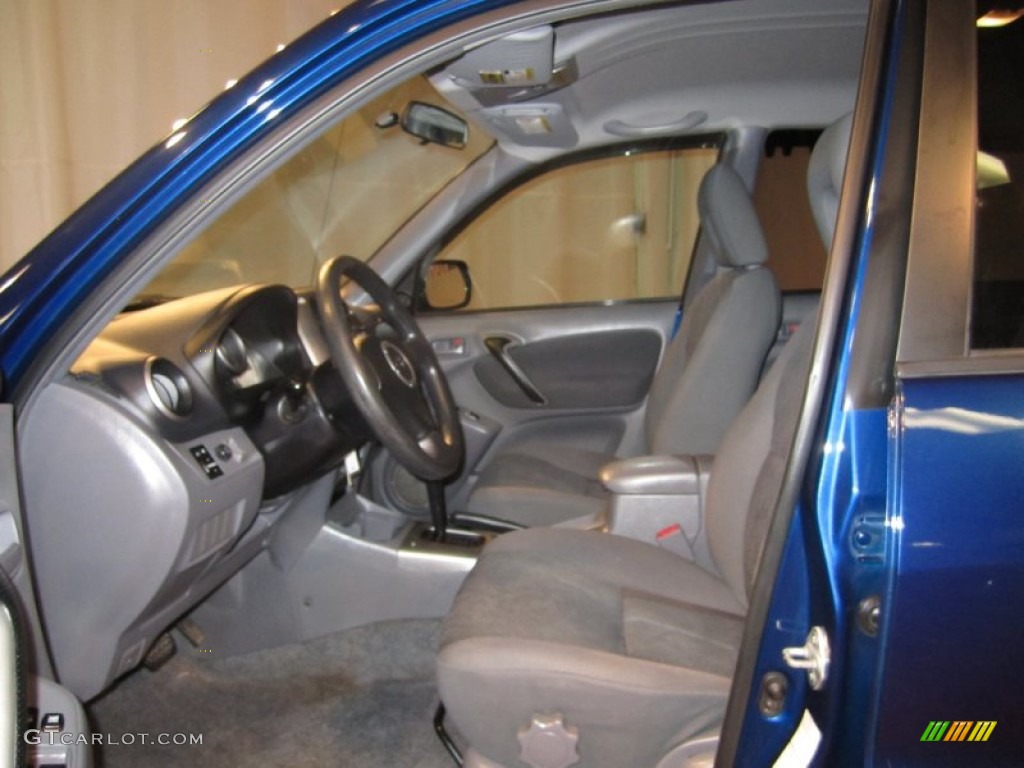 2003 RAV4 4WD - Spectra Blue Mica / Gray photo #14