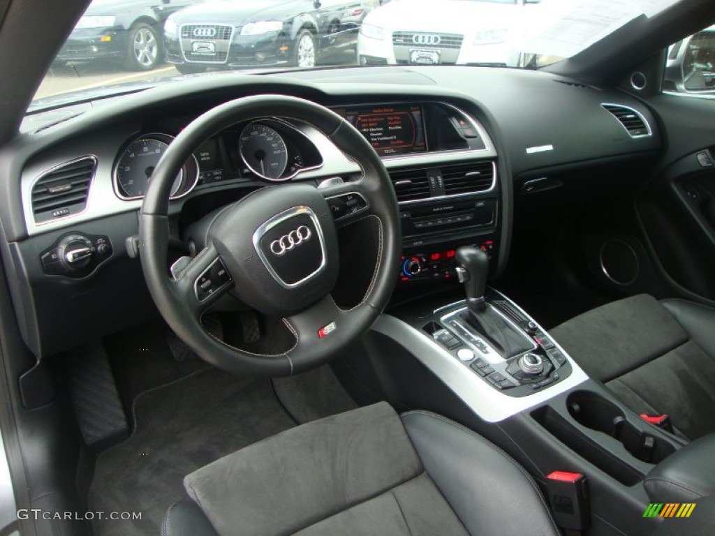 Black Silk Nappa Leather Interior 2009 Audi S5 4.2 quattro Photo #54511772