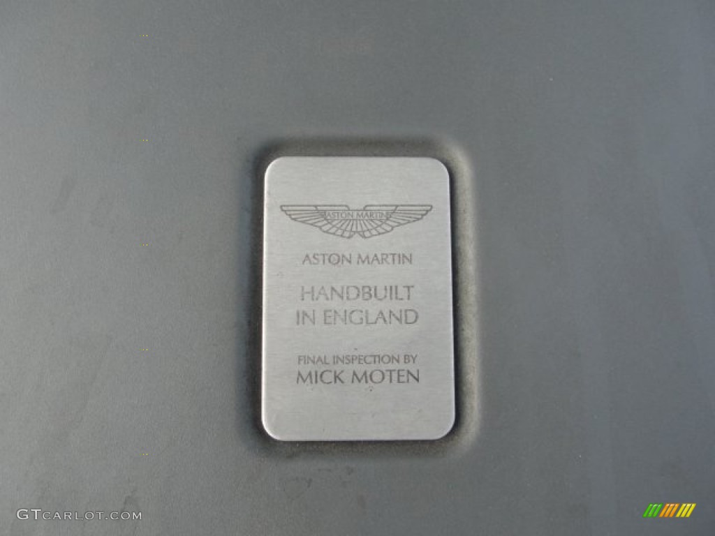 2007 Aston Martin V8 Vantage Coupe Info Tag Photo #54512788