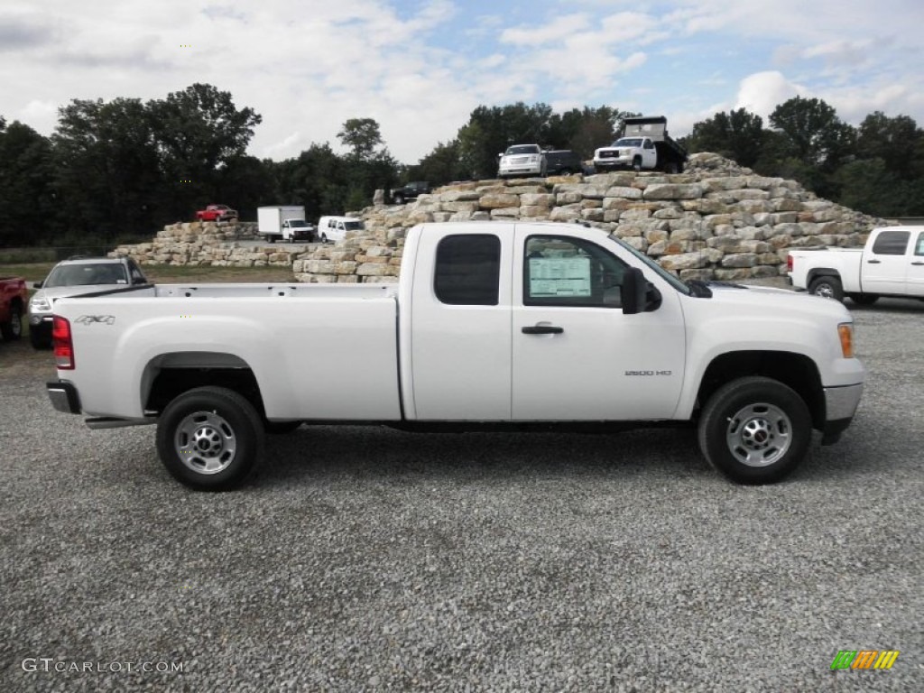 2011 Sierra 2500HD Work Truck Extended Cab 4x4 - Summit White / Dark Titanium photo #1