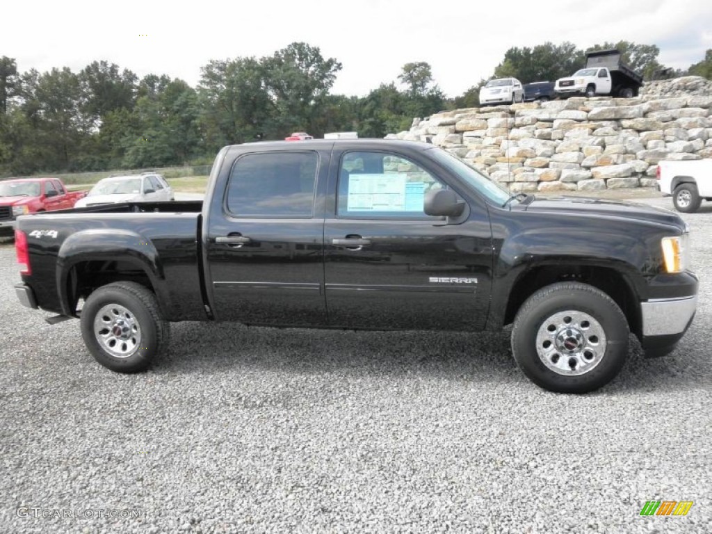2012 Sierra 1500 SL Crew Cab 4x4 - Onyx Black / Ebony photo #1