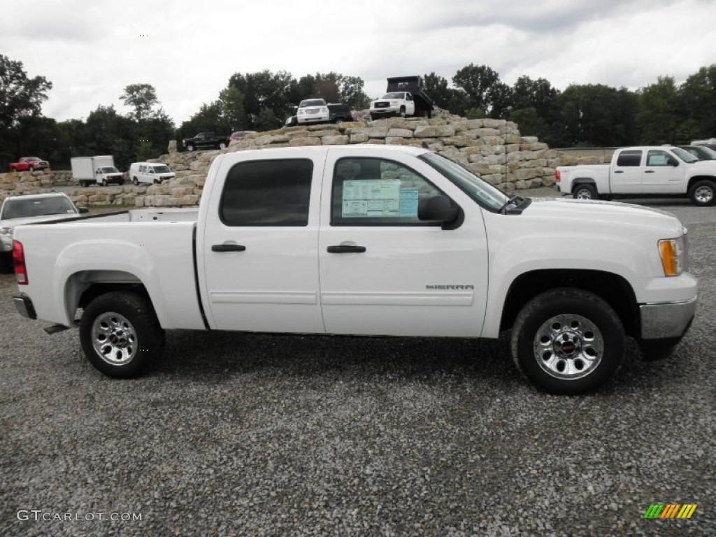 2012 Sierra 1500 SL Crew Cab - Summit White / Dark Titanium photo #1