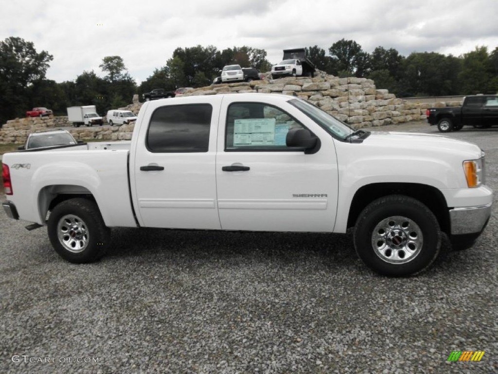 2012 Sierra 1500 SL Crew Cab 4x4 - Summit White / Dark Titanium photo #1