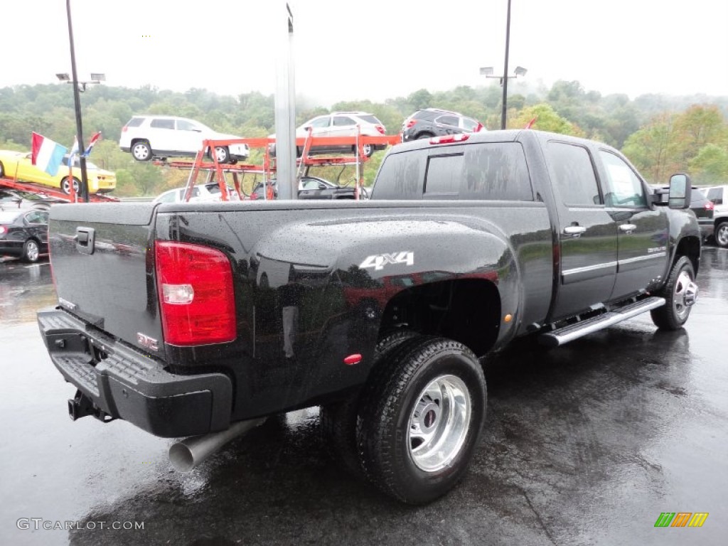 2012 Sierra 3500HD Denali Crew Cab 4x4 Dually - Gray Green Metallic / Ebony photo #5