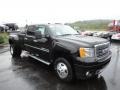 2012 Gray Green Metallic GMC Sierra 3500HD Denali Crew Cab 4x4 Dually  photo #7