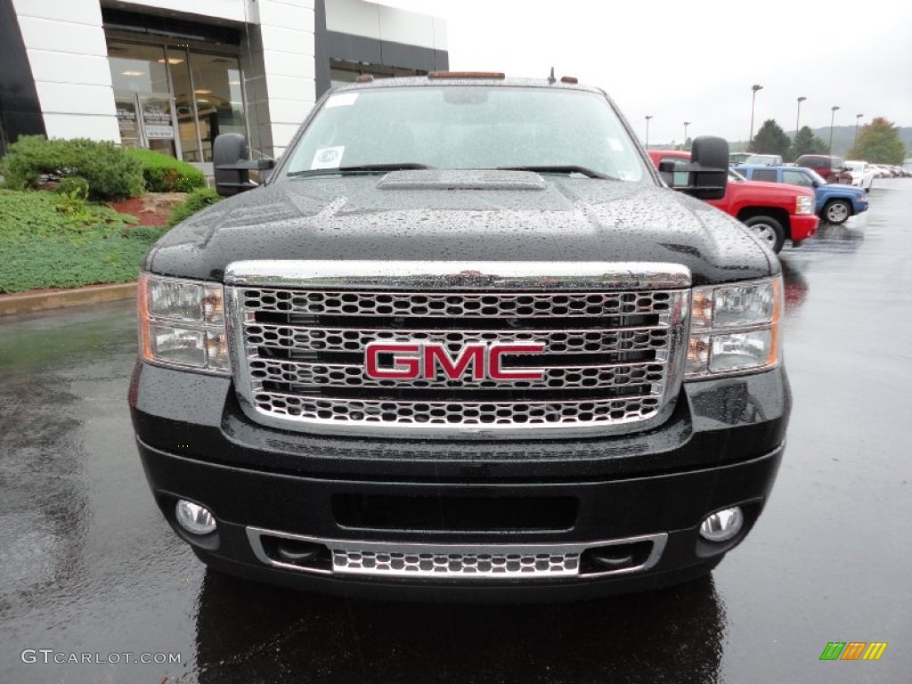 2012 Sierra 3500HD Denali Crew Cab 4x4 Dually - Gray Green Metallic / Ebony photo #8
