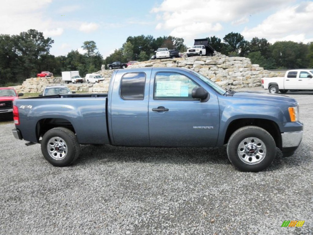 2012 Sierra 1500 Extended Cab 4x4 - Stealth Gray Metallic / Dark Titanium photo #1